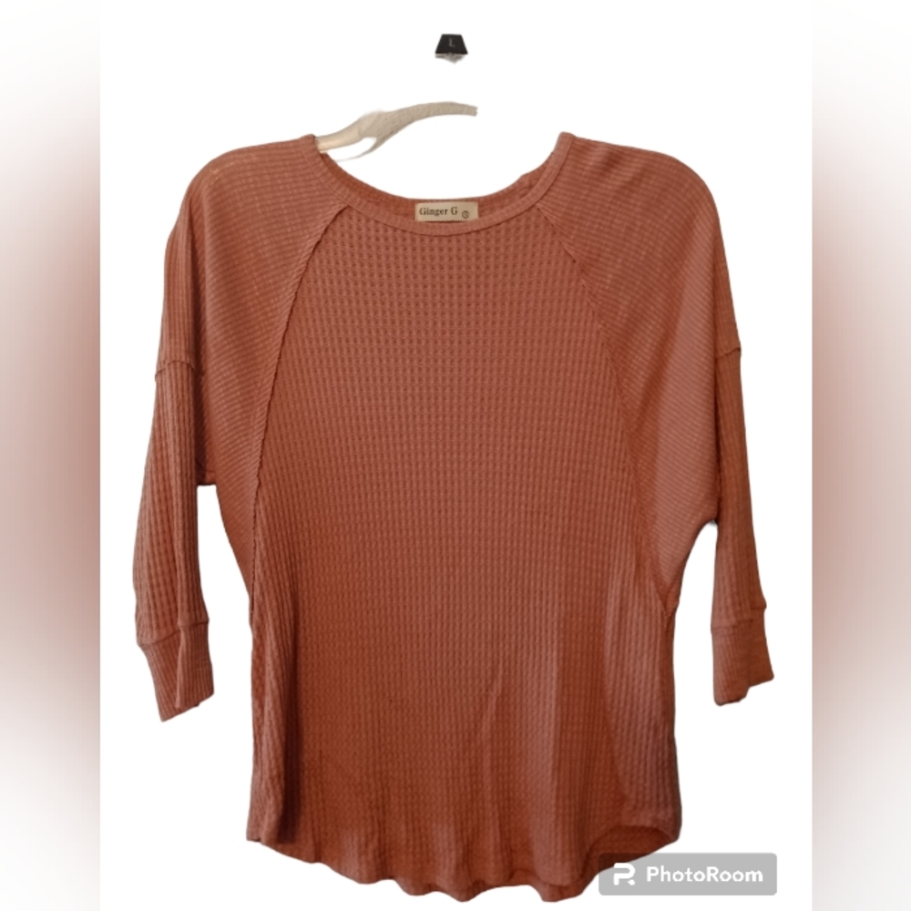 Ginger G slouch style 3/4 length sleeve shirt - Small